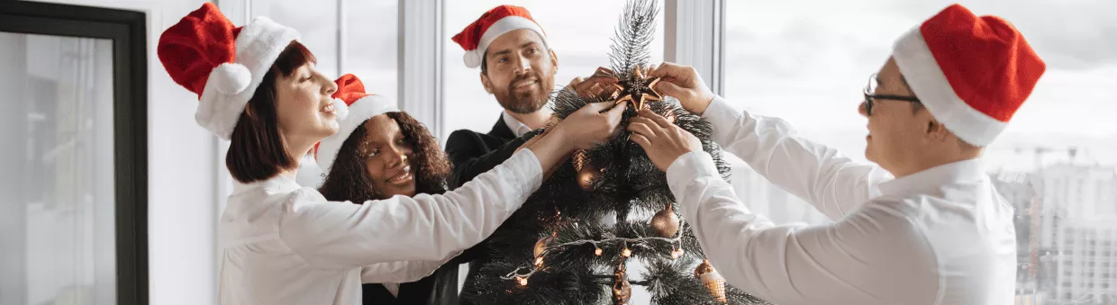 Fiesta de navidad con el equipo 