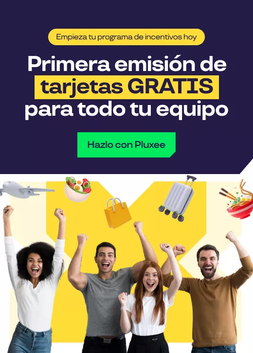 Personas celebrando por todos los beneficios de Pluxee Incentivo
