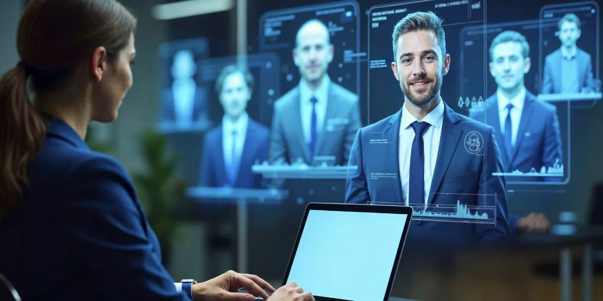 Líder de recursos humanos automatizando los procesos de reclutamiento y selección de personal 