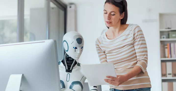 inteligencia artificial en la oficina