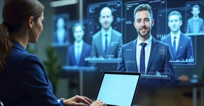 Líder de recursos humanos automatizando los procesos de reclutamiento y selección de personal