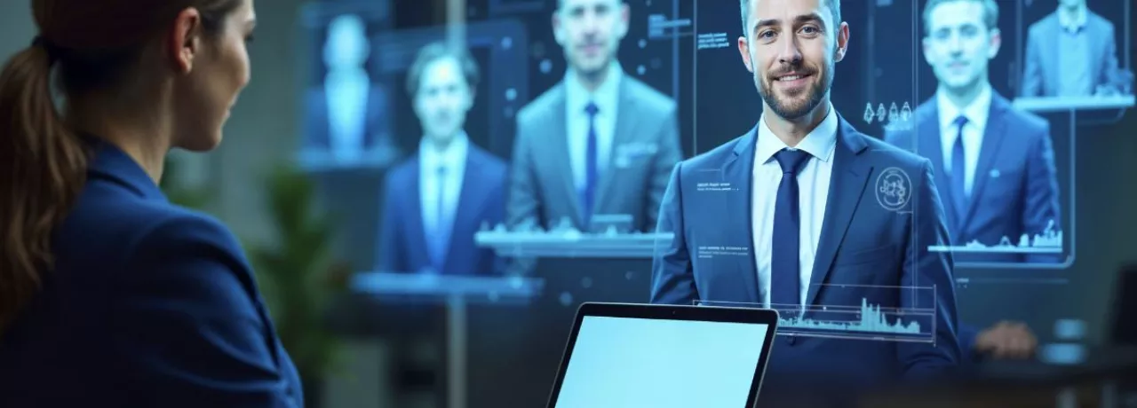 Líder de recursos humanos automatizando los procesos de reclutamiento y selección de personal