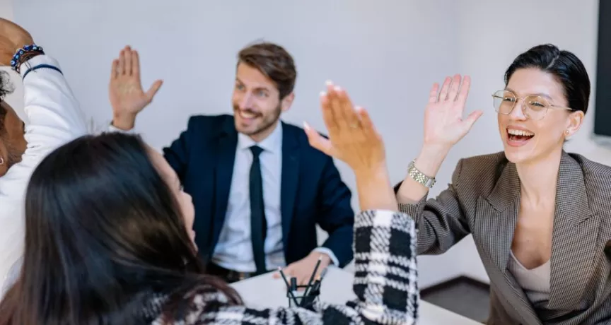 Equipo de trabajo motivado