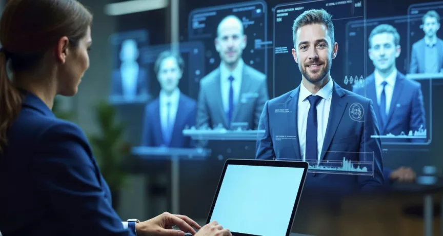 Líder de recursos humanos automatizando los procesos de reclutamiento y selección de personal