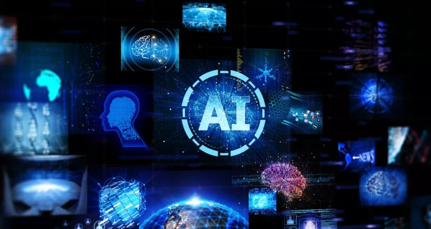 Inteligencia artificial para empresas con visualización de datos, redes neuronales y tecnología digital aplicada a la gestión de Recursos Humanos.