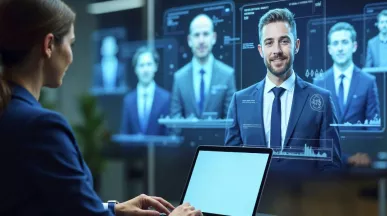 Líder de recursos humanos automatizando los procesos de reclutamiento y selección de personal