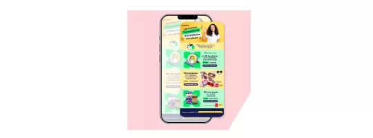 Smartphone con app Pluxe